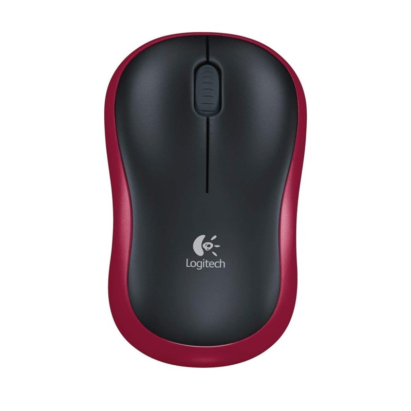 Logitech M185 Wireless Mouse - Red