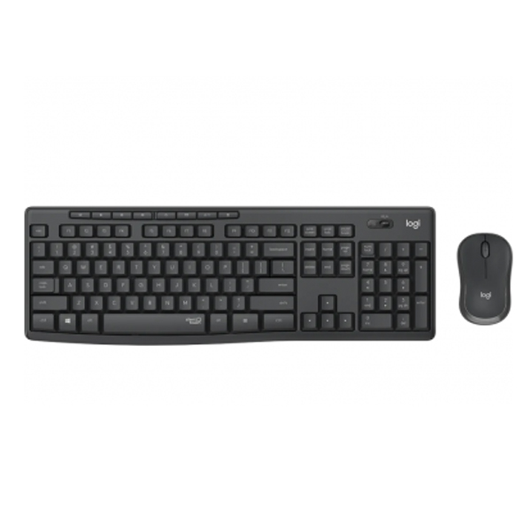 Logitech MK295 Wireless Silent Keyboard & Mouse Arabic  - Black