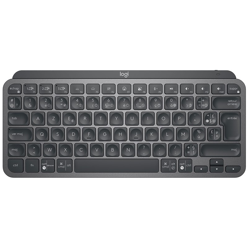 Logitech MX Keys Mini Bluetooth Illuminated Keyboard, Arabic –Graphite