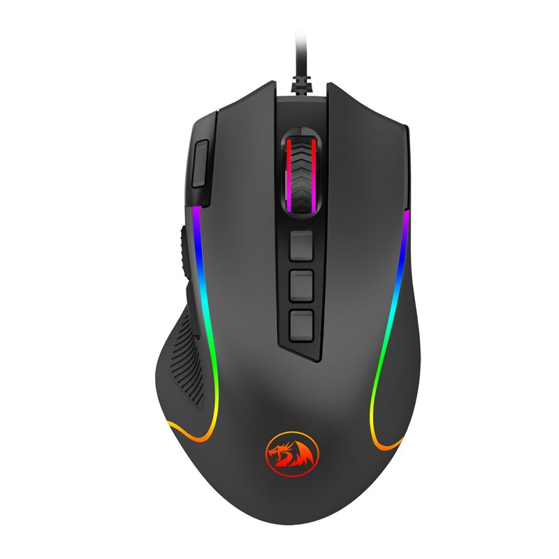 Redragon M612 Predator RGB Gaming Mouse, 8000 DPI Wired Optical Gamer Mouse with 11 Programmable Buttons & 5 Backlit Modes, Software Supports DIY Keybinds Rapid Fire Button