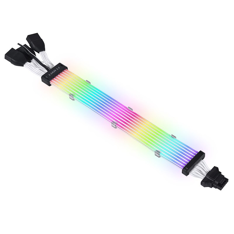 LIAN LI SRIMRER PLUS V2 12+4 to 3x8 Light Guide 8 LED PSU Extention Cable