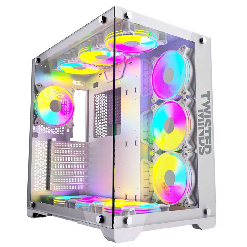 Twisted Minds Bullet-07 Mid Tower Gaming Case - White