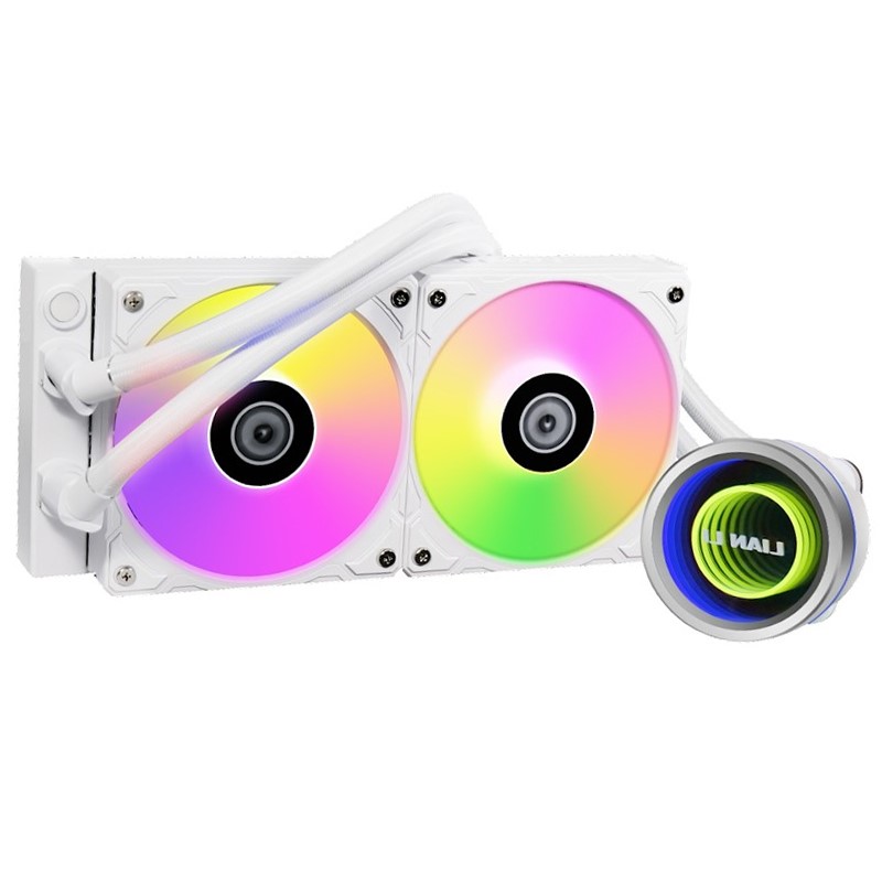 LIAN LI Galahad II Trinity Series 240mm RGB Liquid CPU Cooler - White