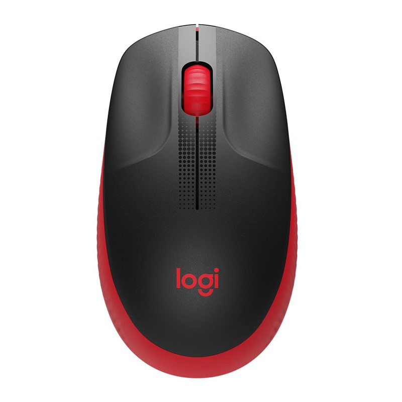 Logitech M190 Full-Size Wireless Mouse - Red