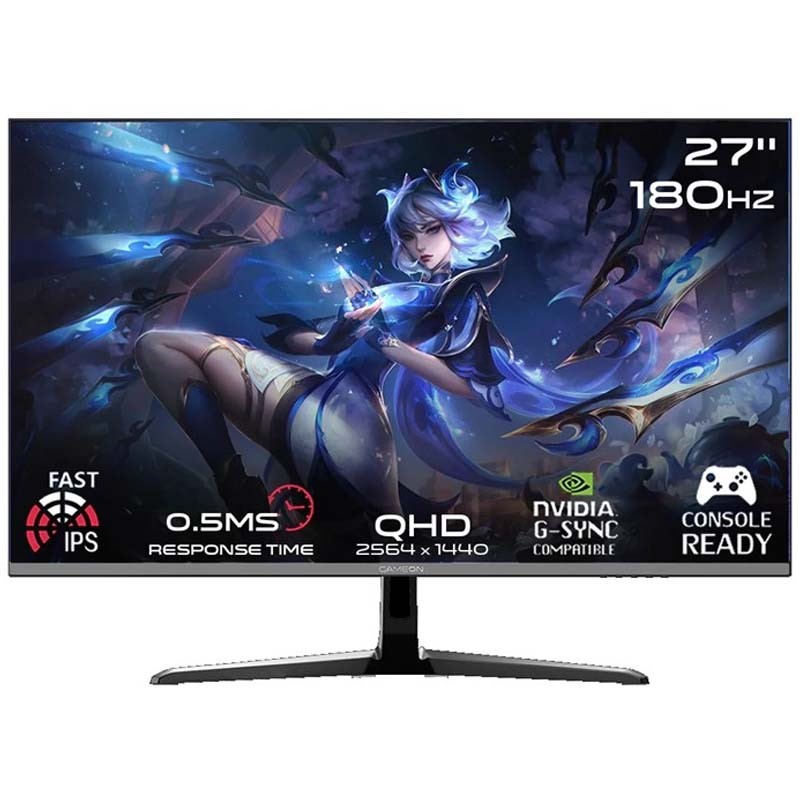 GAMEON GOPS27QHD180IPS 27" QHD, 180Hz, 0.5ms Fast IPS Gaming Monitor (Support PS5)