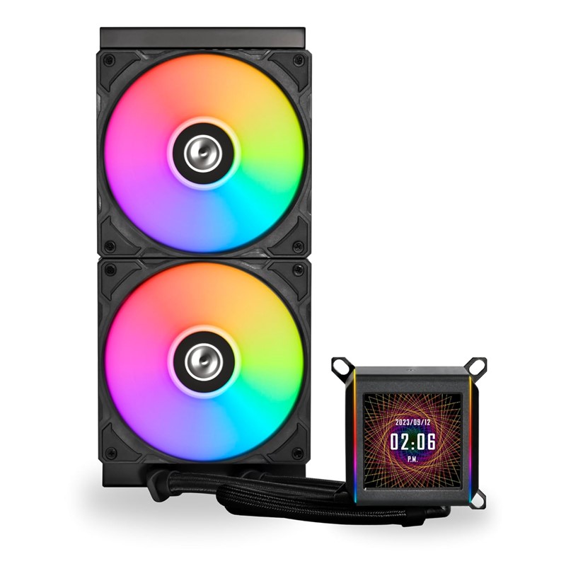 Lian Li Galahad II LCD ARGB 280mm CPU Liquid Cooler – Black