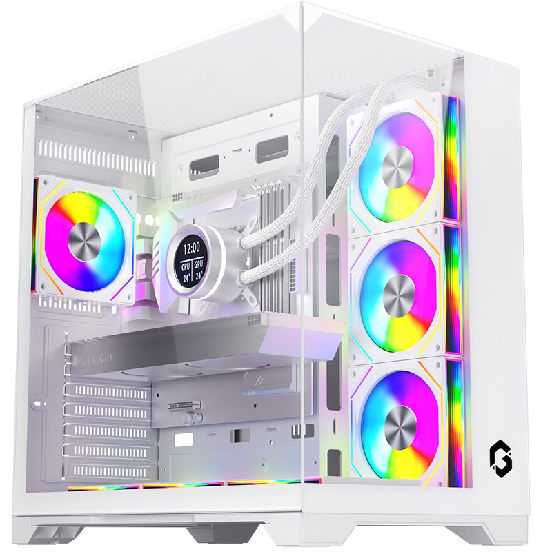 GAMEON Valkyrie I Series Mid Tower Gaming Case (7 ARGB Fans Included)