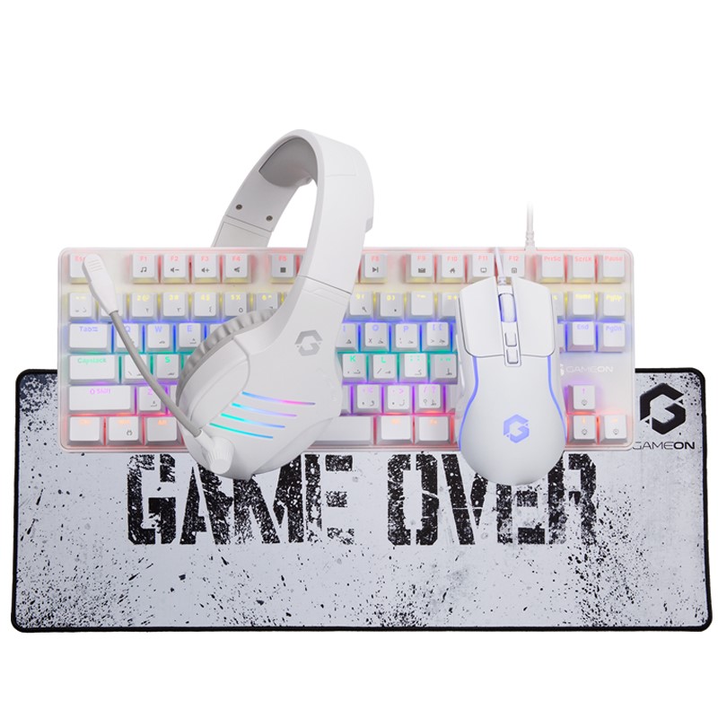 GAMEON VIPER XA All-In-One Artic Series Gaming Bundle (Mechanical Keyboard, Headset, Mouse & Mousepad)