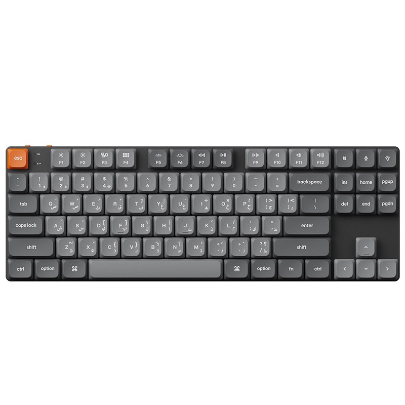 Keychron K1 Max TKL 80% RGB Backlight Hot Swappable QMK/VIA Wireless Mechanical Gaming Keyboard (Low Profile Gateron Red Switch)
