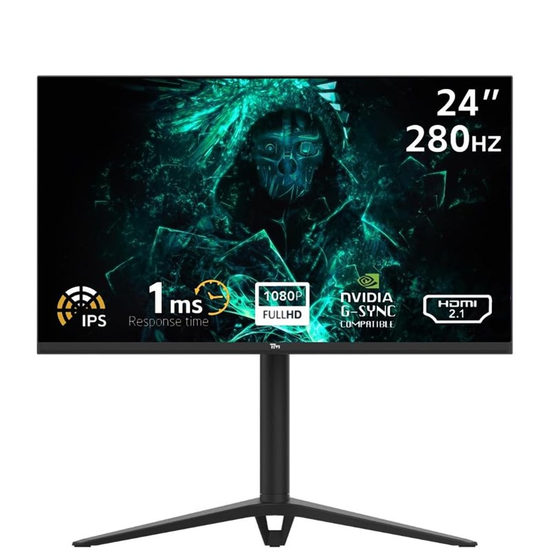 Twisted Minds 24" FHD IPS, 280 Hz, HDMI 2.1 Gaming Monitor - Black