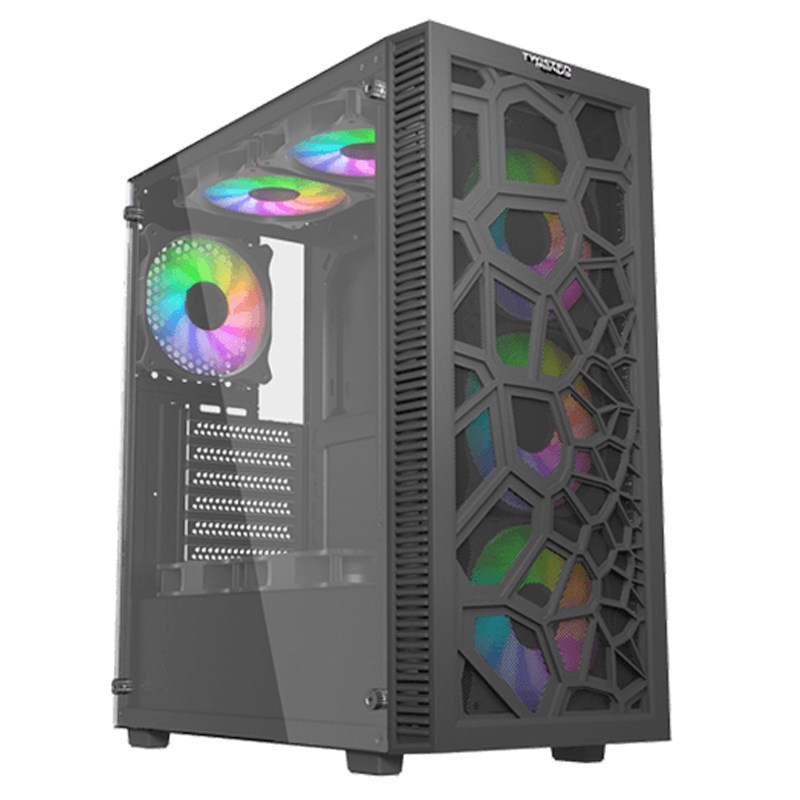 Twisted Minds 03 Spider ATX Mid Tower Gaming Case - Black