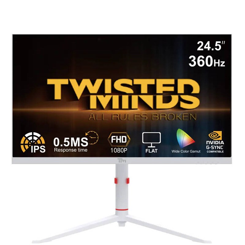 Twisted Minds 24'' FHD, 360 Hz, 0.5 ms, Gaming VESA READY, With Speaker RGB, Adjustable Stand Gaming Monitor