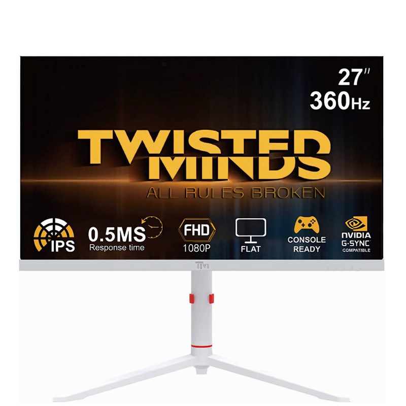 Twisted Minds 27'' FHD, 360 Hz, 0.5 ms, Gaming VESA READY, With Speaker RGB, Adjustable Stand Gaming Monitor
