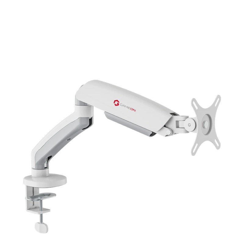GAMEON GO-5400 Single Monitor Arm For Gaming And Office Use - White