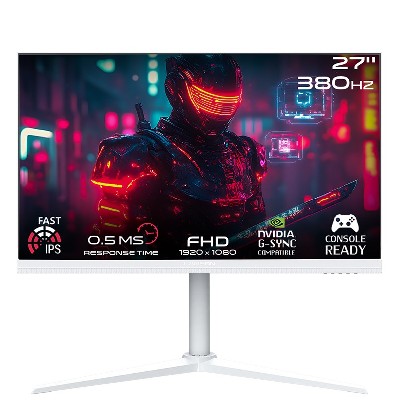 GAMEON GOAP27FHD380IPS Artic Pro Series 27" FHD, 380Hz, MPRT 0.5ms, HDMI 2.1, Fast IPS Gaming Monitor (Support PS5) - White