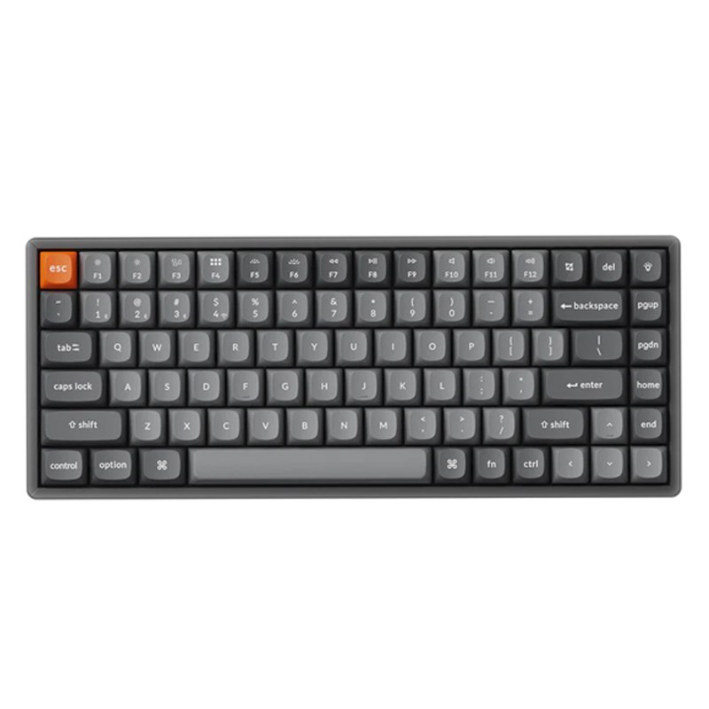 Keychron K2 Max QMK 75% Wireless RGB Mechanical Gaming Keyboard (RGB Backlight Aluminum Frame Hot-Swappable) - Black
