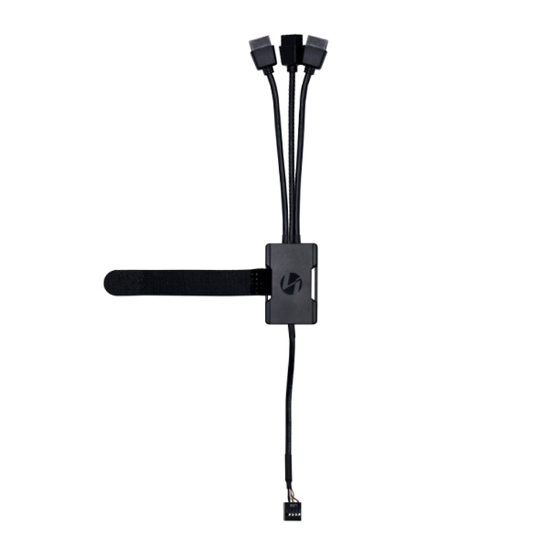 Lian Li USB 2.0 Hub, 1 to 3 Hub, Supports UNI Fan Series Controller
