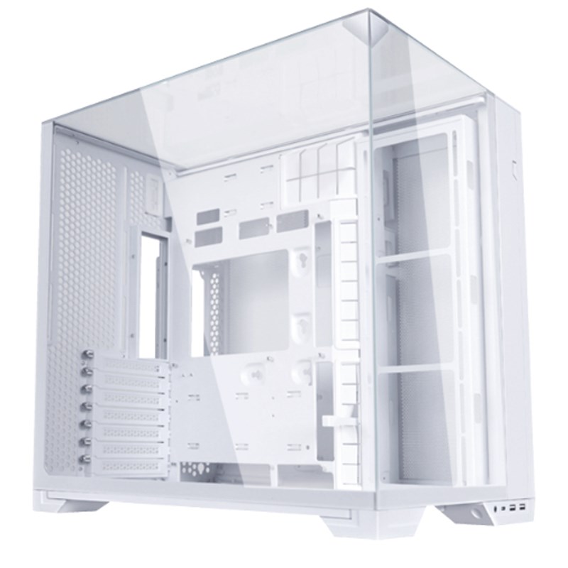 LIAN LI O11 VISION COMPACT Tempered Glass ATX Mid-Tower Gaming PC Case - White