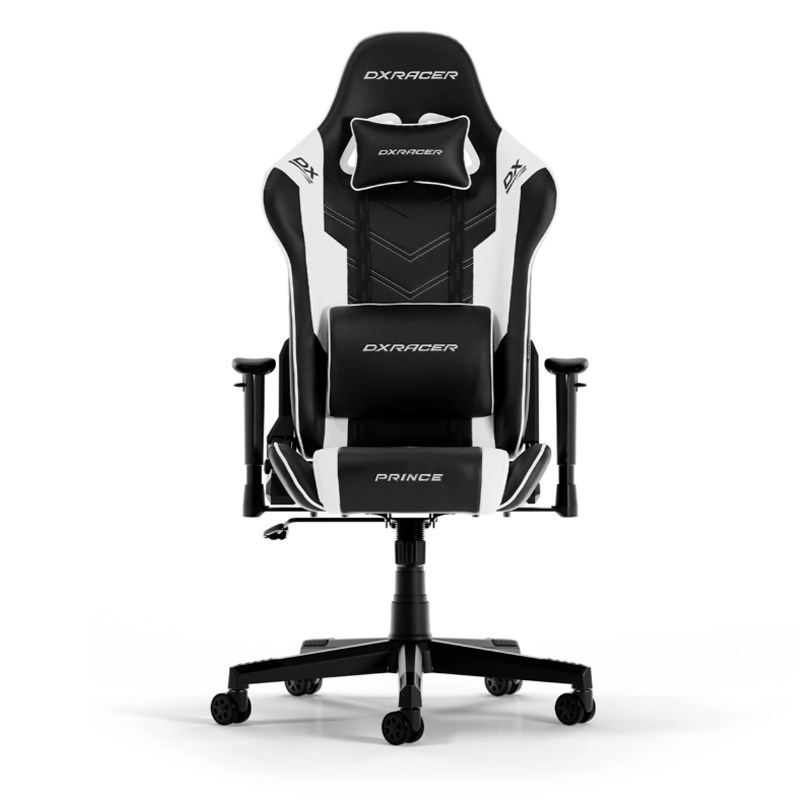 DXRacer Prince P132 Gaming Chair - Black/White
