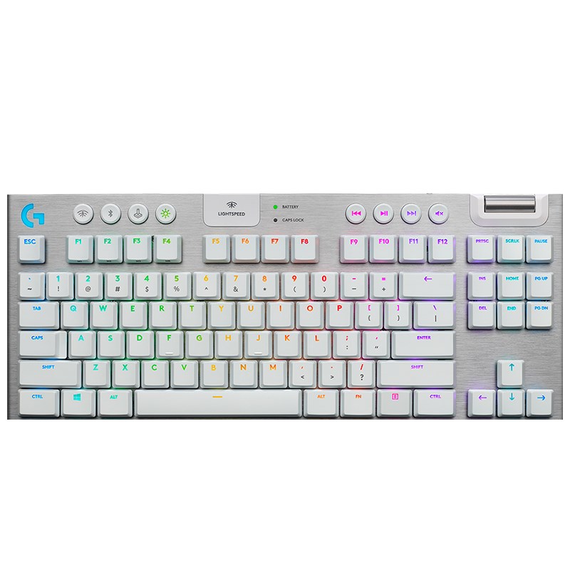Logitech G915 X LIGHTSPEED TKL Wireless Gaming Keyboard - US INT'L - Tactile - White