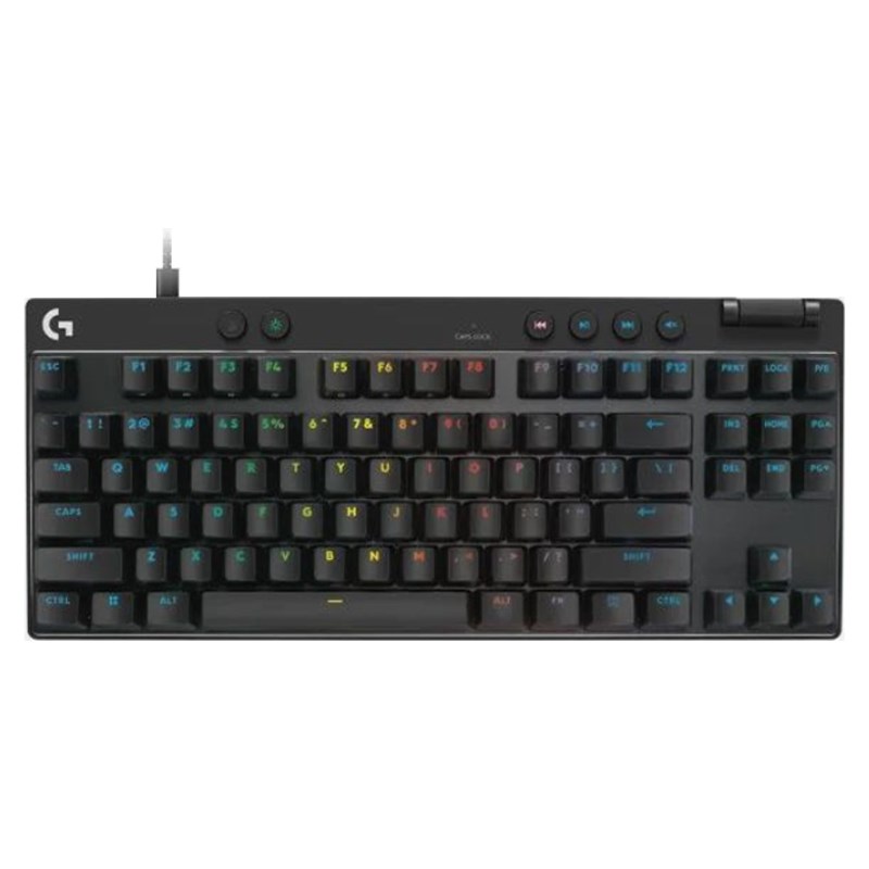 Logitech PRO X TKL RAPID Gaming Keyboard, US INT'L - LINEAR - Black