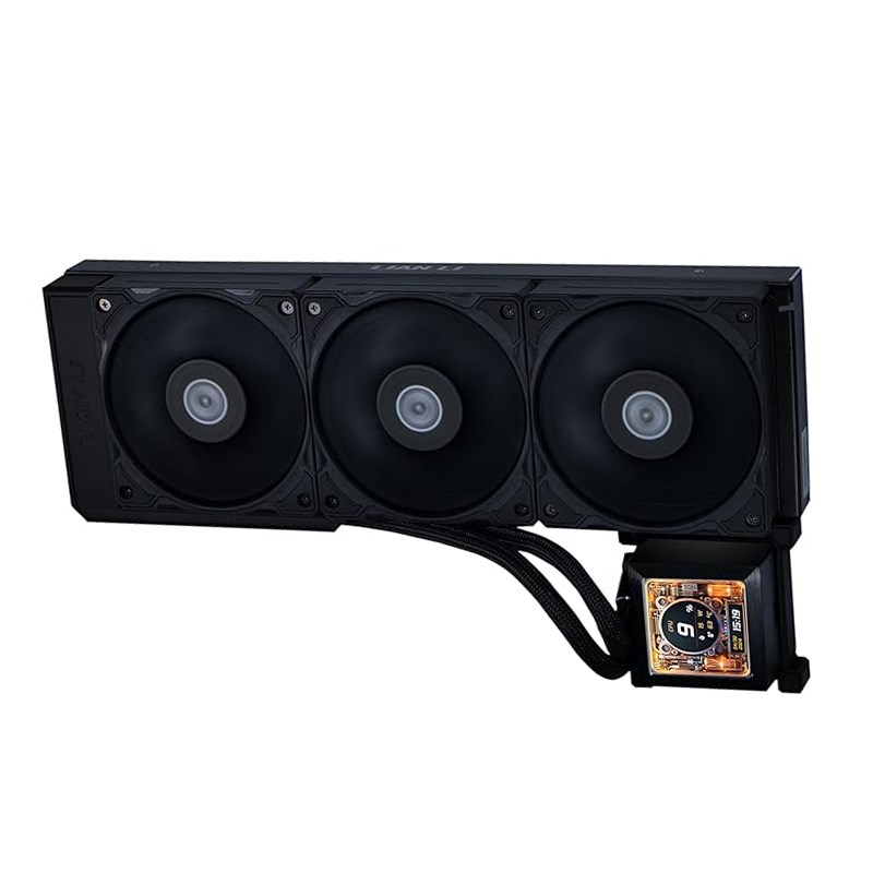 LIAN LI Hydro-Shift LCD AIO 360mm Liquid CPU Cooler with 2.88" IPS LCD Screen - Black