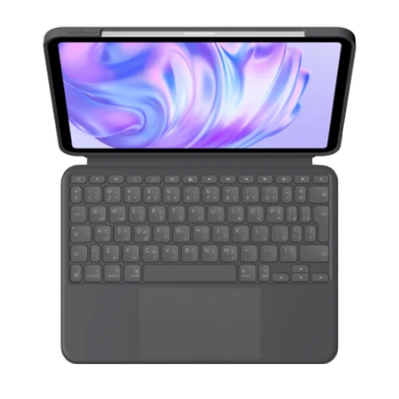 Logitech Touch Keyboard for iPad Pro 11" (M4), English/Arabic, Graphite