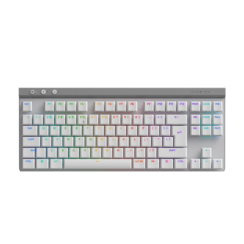 Logitech G515 LIGHTSPEED TKL Wireless Low Profile Mechanical Gaming Keyboard (Tactile Switch) - White (US Layout)