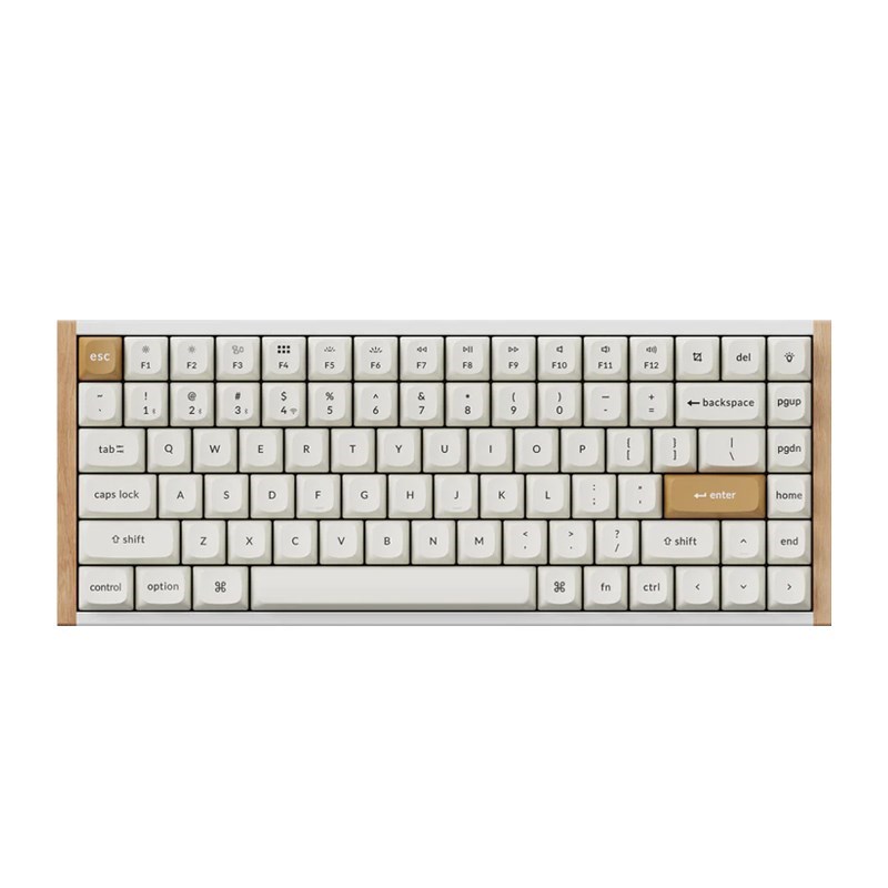 Keychron K2 HE 75% Wireless RGB Mechanical Gaming Keyboard (Magnetic Switch) (Arabic layout) - White (Special Edition)