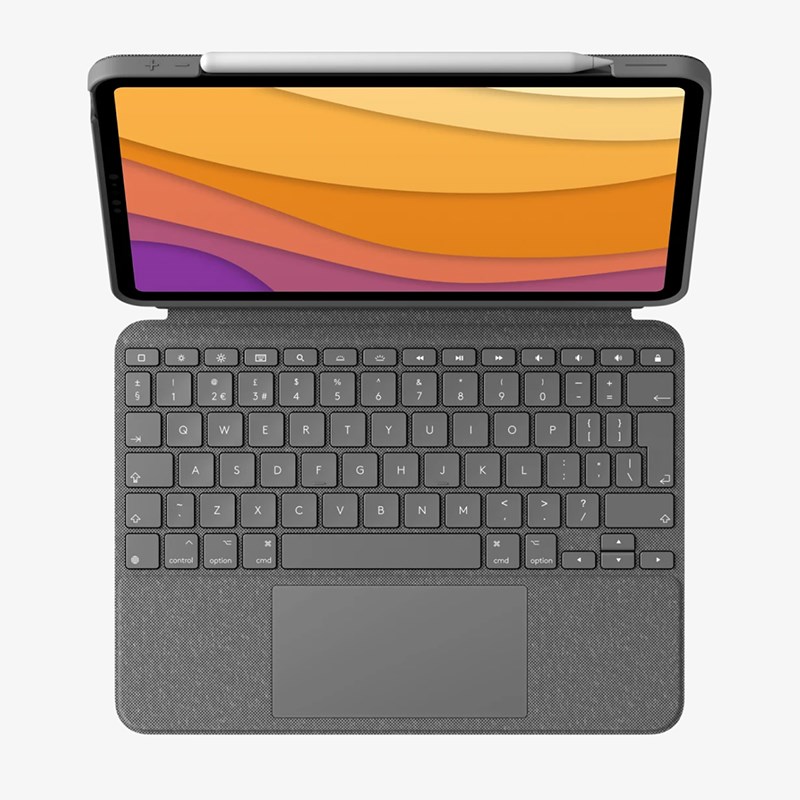 Logitech Touch Keyboard for iPad Air 11" (M2 & M3), English/Arabic, Grey