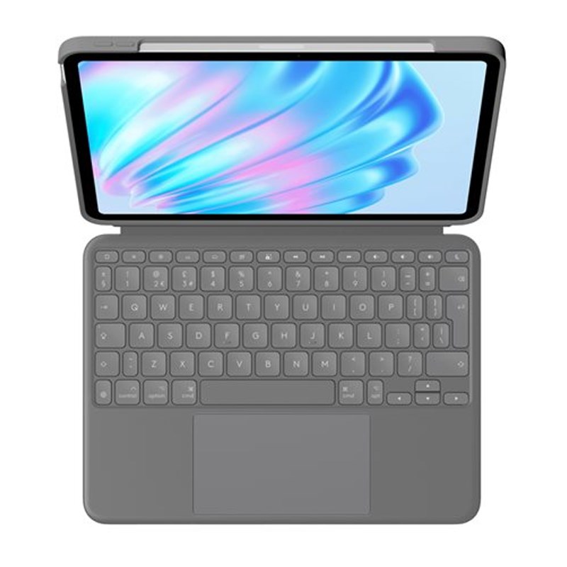Logitech Touch Keyboard for iPad Air 13” (M2 & M3), English/Arabic, Grey