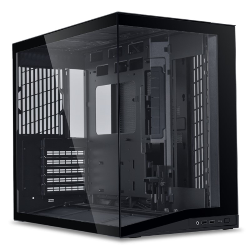 LIAN LI O11 Dynamic Mini V2 ATX Mid Tower Gaming Case - Black (Fans Not Included)