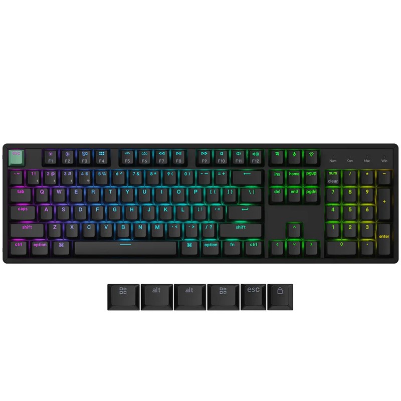 Keychron K10 Max 80% Wireless Mechanical Keyboard · RGB Backlight · Gateron Red Switch · BT 5.1 / 2.4GHz / USB-C (Arabic Layout)