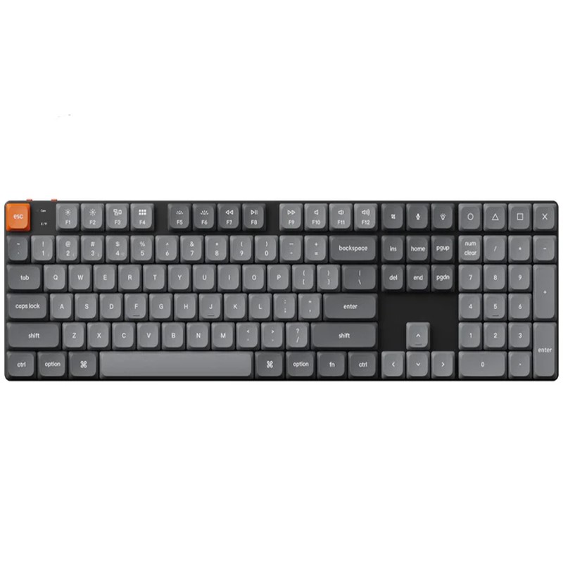 Keychron K5 Max 100% QMK/VIA ultra-slim Wireless Mechanical Keyboard 2.4 GHz, Bluetooth Red Switch - (Arabic Layout)