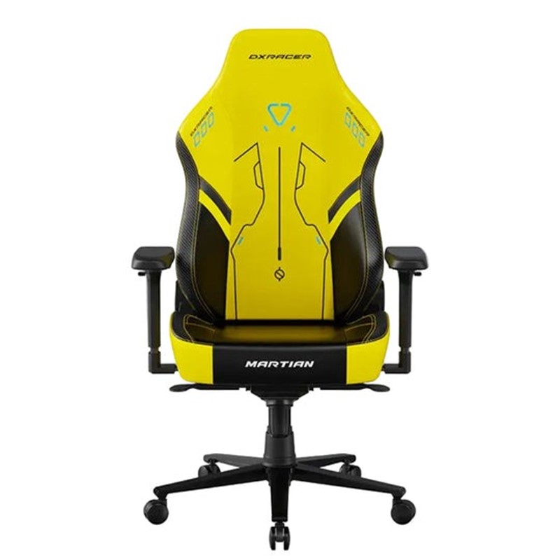 DXRacer MARTIAN Series Electric Adjustable Backrest Large Gaming Chair - Black/Yellow