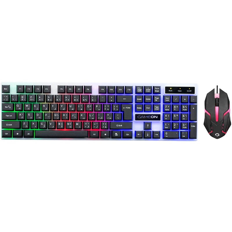 GAMEON Dominion Series GO21KM-B Wired Keyboard & Mouse 2 in 1 Combo - English/Arabic