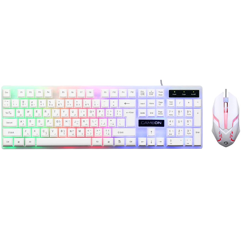 GAMEON Dominion Series GO21KM-W Wired Keyboard & Mouse 2 in 1 Combo - English/Arabic