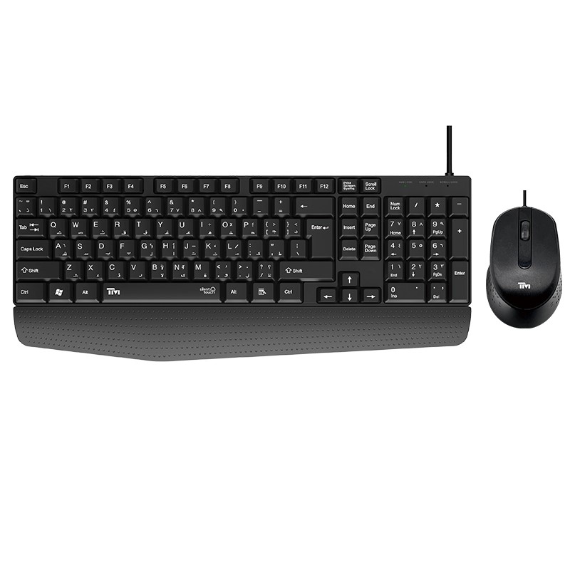 Twisted Minds K12 Kavara Series 2in1 Combo Wired Mode Lightweight - Black - (English / Arabic) Layout