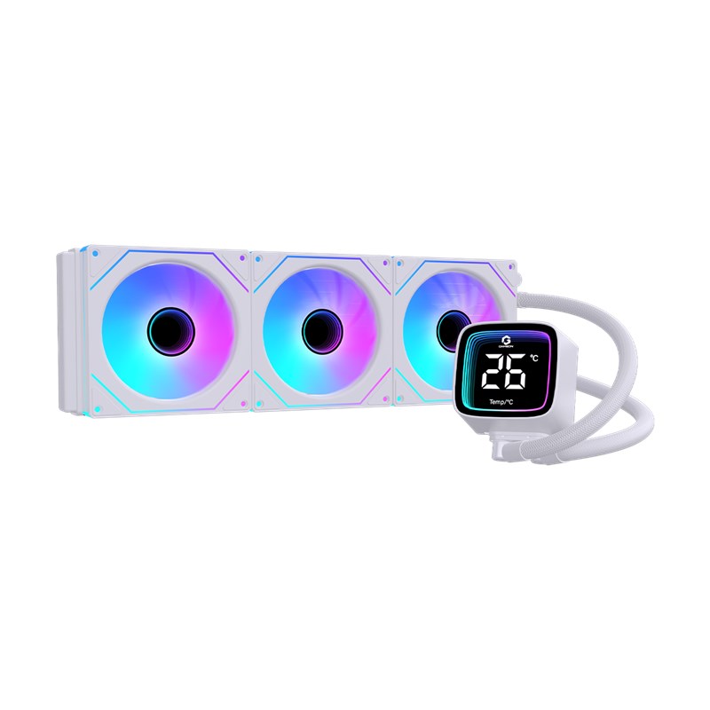 GAMEON KRAKEN X Pro Series N360 LCD Display 360mm Liquid CPU Cooler with ARGB Pump - White