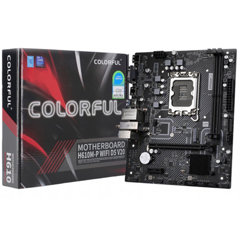 Colorful BATTLE-AX H610M-P WIFI D5 V20 DDR5 M-ATX Gaming Motherboard