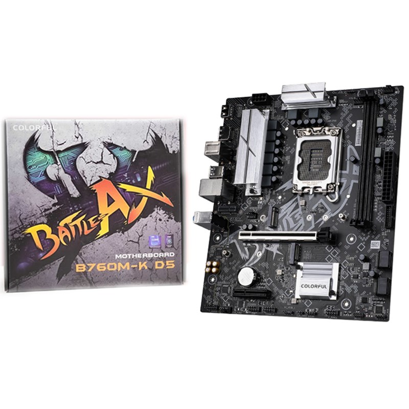 Colorful BATTLE-AX B760M-K D5 V21A DDR5 M-ATX Gaming Motherboard