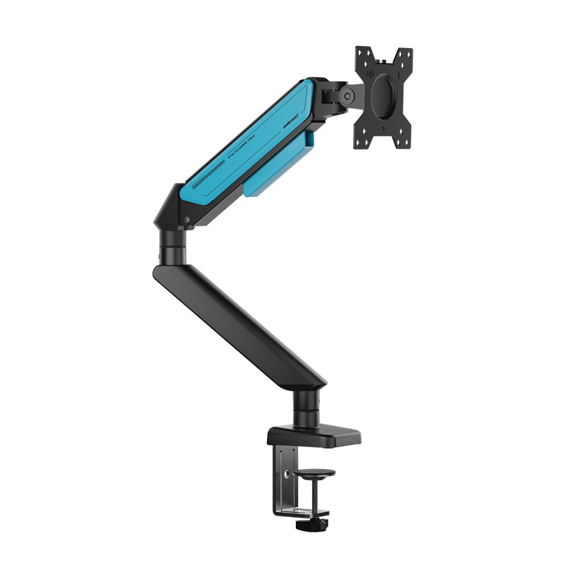 Andaseat Stealth II A6D-2S Ergonomic Single Monitor Arm - Black/Blue