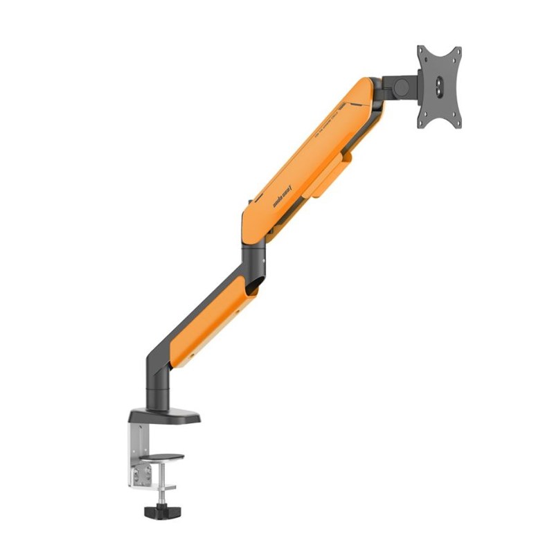 Andaseat Stealth Pro II A9 Ergonomic Single Monitor Arm - Black/Orange