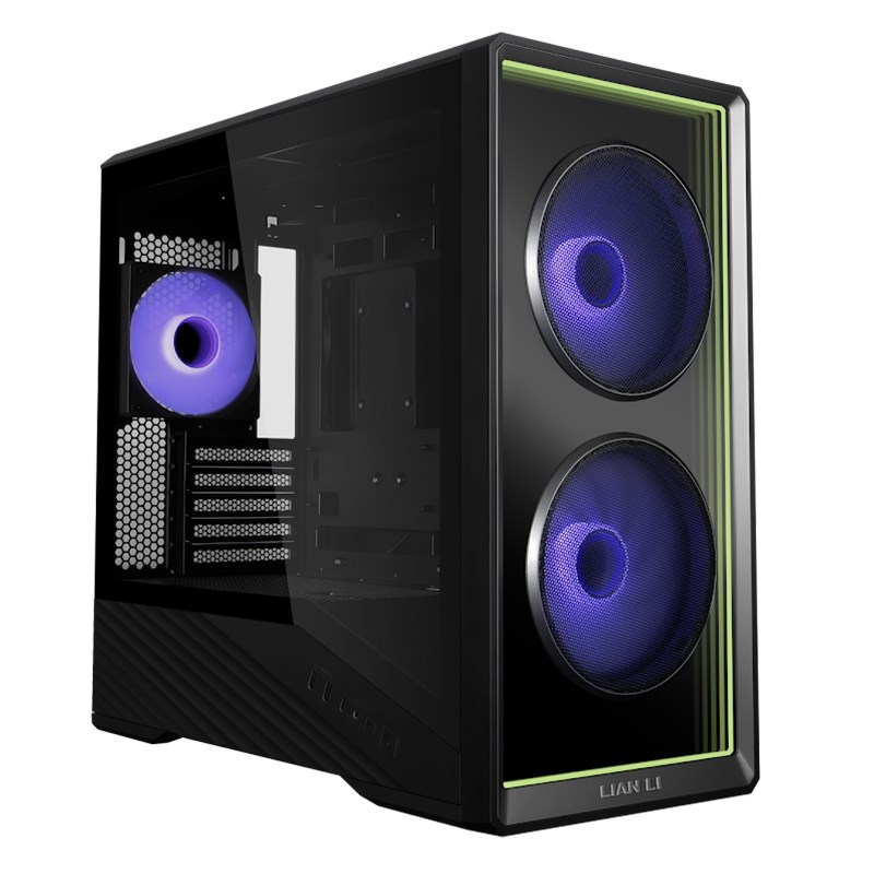 LIAN LI Vector V150 INF Infinity Micro ATX Gaming Case - Black (3 ARGB Fans Included)