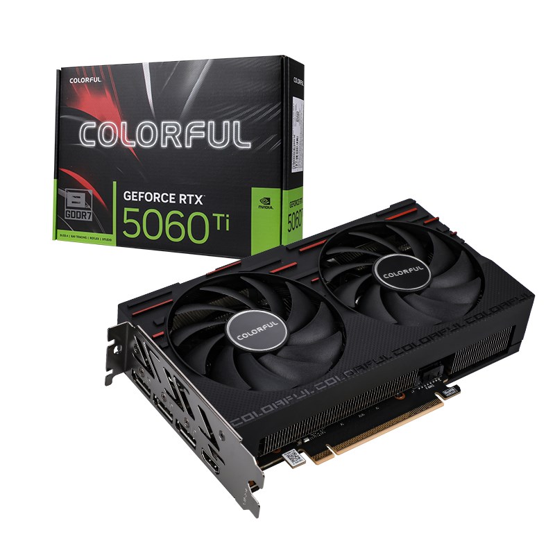 Colorful GeForce RTX 5060 Ti Gaming DUO 8GB-V GDDR7 Gaming Graphics Card