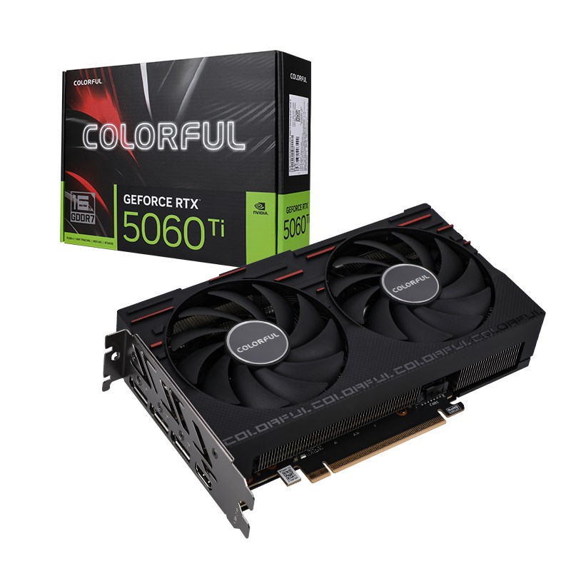 Colorful GeForce RTX 5060 Ti Gaming DUO 16GB-V GDDR7 Gaming Graphics Card