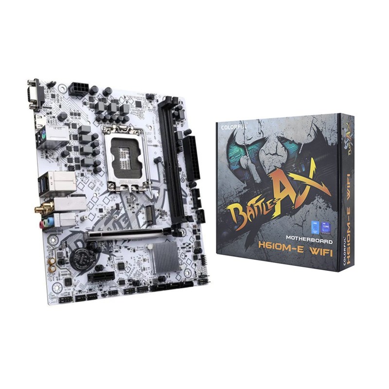 Colorful BATTLE-AX H610M-E WIFI V21A DDR4 M-ATX Gaming Motherboard