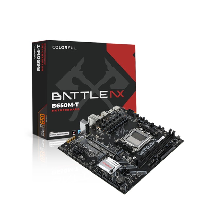 Colorful BATTLE-AX B650M-T V14 AMD AM5 DDR5 M-ATX Gaming Motherboard